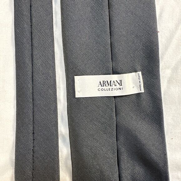 Armani Collezioni Tie Mens Made In Italy Silk Formal Dresswear 60" x  3.75 - Picture 10 of 11